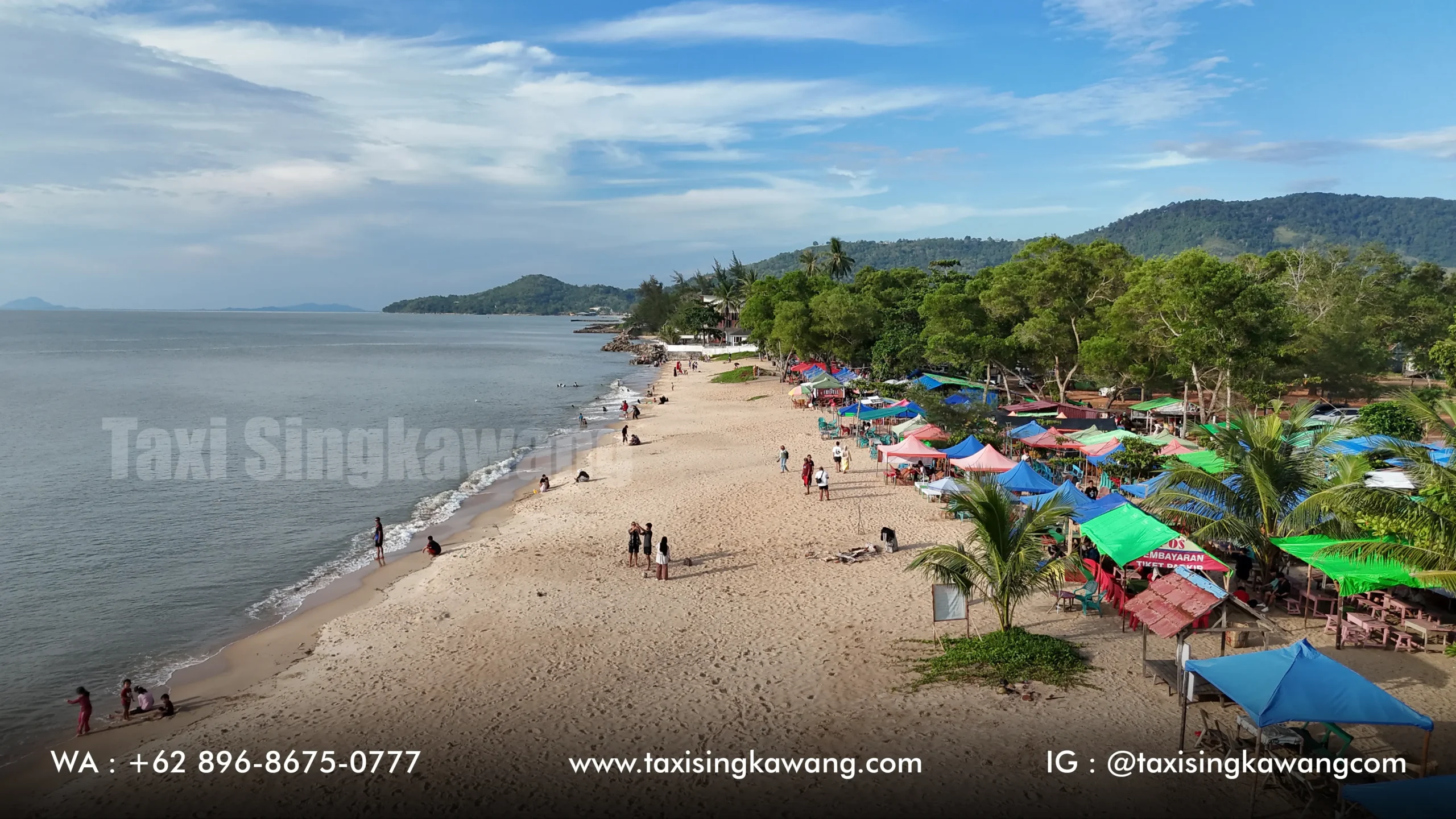 Cara ke Wisata Pantai Gratis Singkawang Mudah